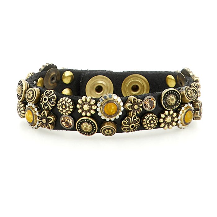 Bracciale Classic in pelle Campomaggi C024010ND X3076 Nero - Pelletteria Allegrini