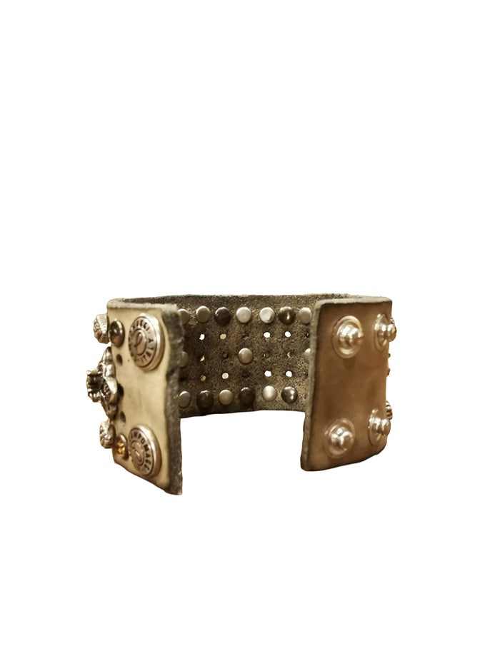 Bracciale in pelle Campomaggi C002170ND X2983 Ghiaccio