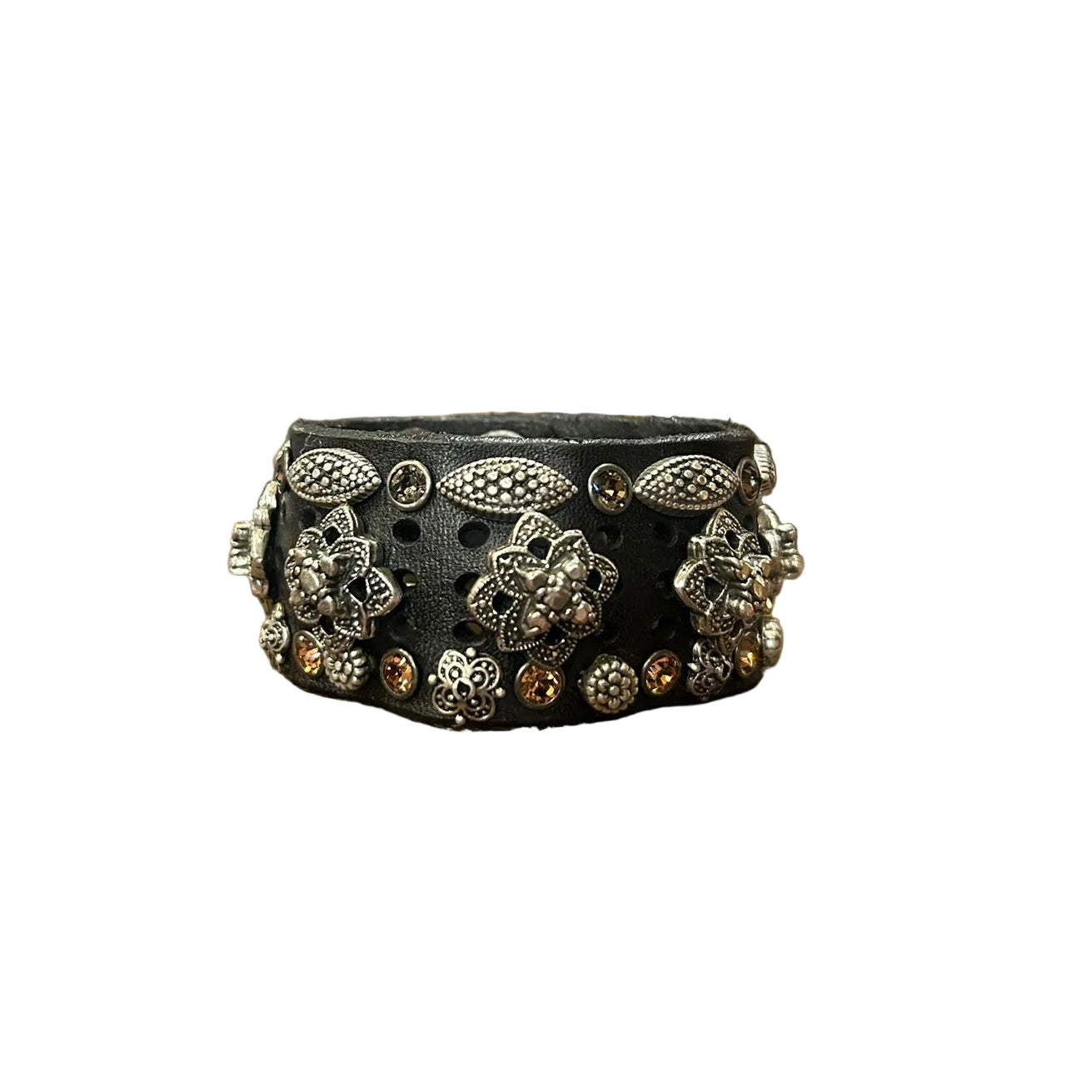 Bracciale in pelle Campomaggi C002170ND X2983 Nero