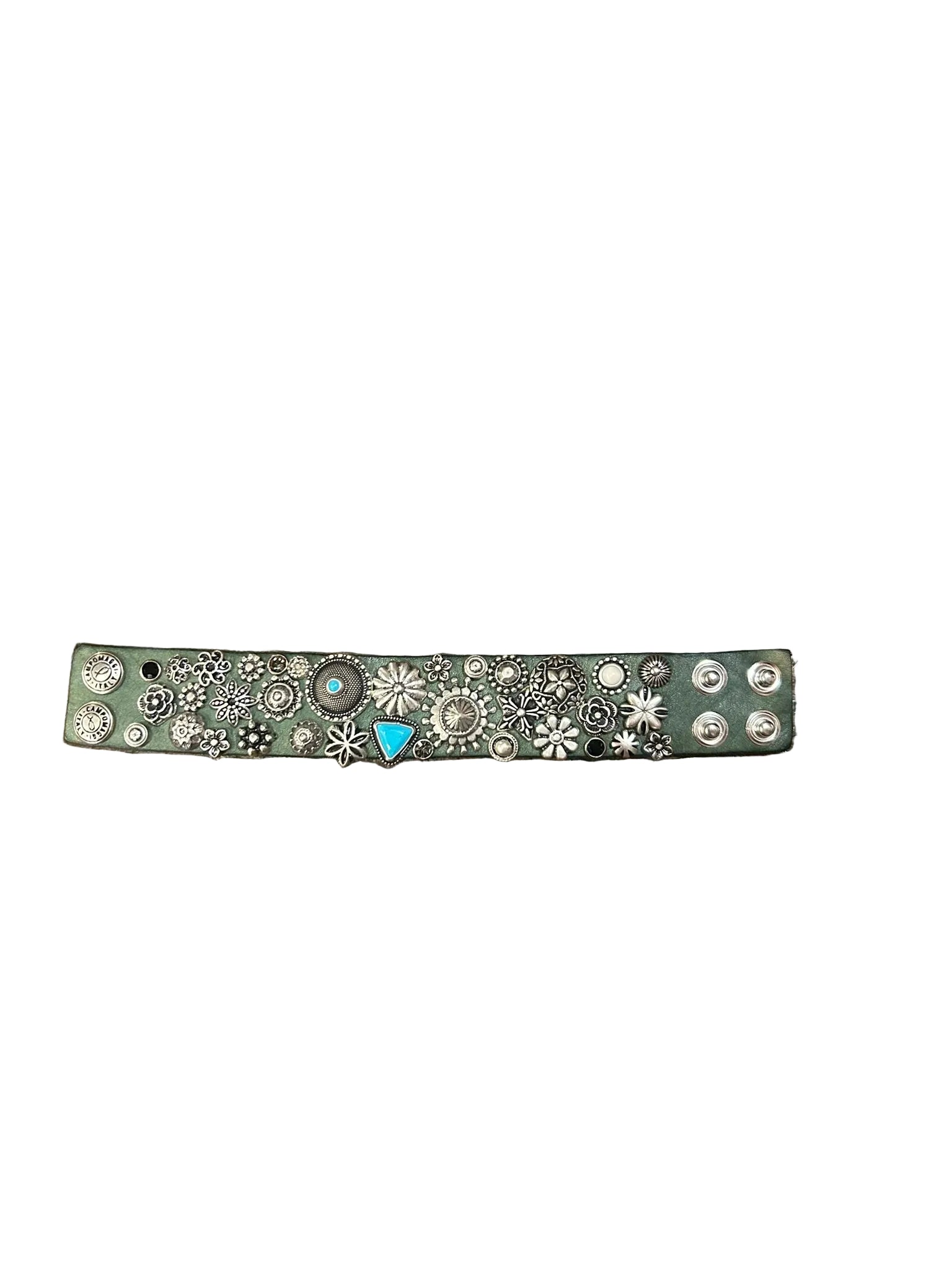 Bracciale in pelle Campomaggi C027200ND X2989 Lago (verde)