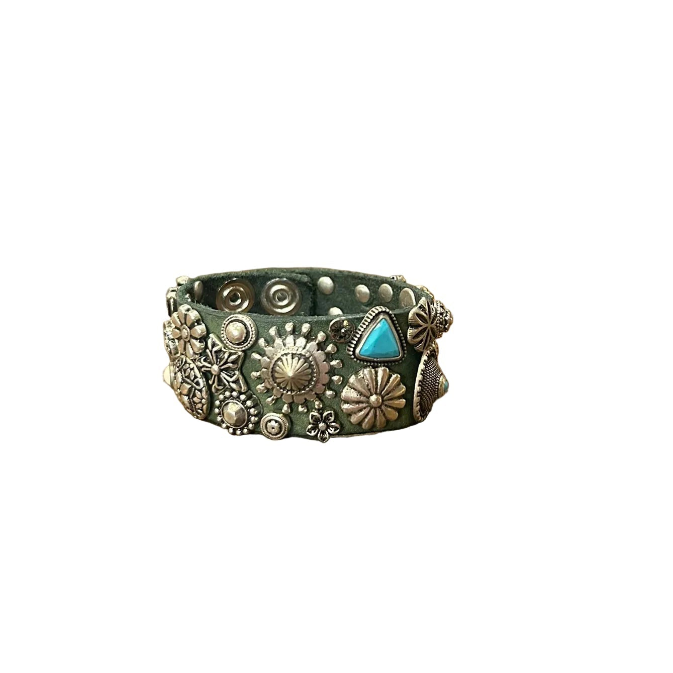 Bracciale in pelle Campomaggi C027200ND X2989 Lago (verde)