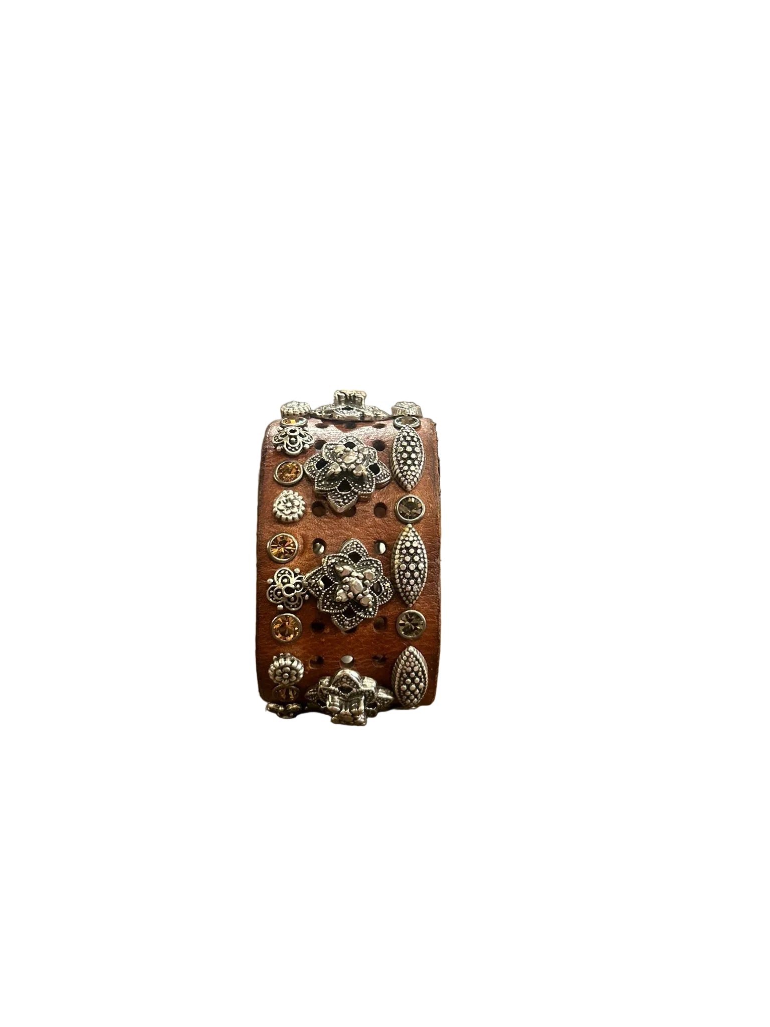 Bracciale in pelle Campomaggi C002170ND X2983 Cognac - Pelletteria Allegrini