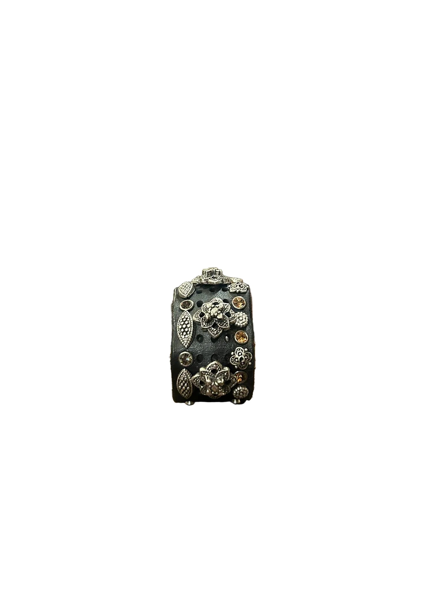 Bracciale in pelle Campomaggi C002170ND X2983 Nero - Pelletteria Allegrini