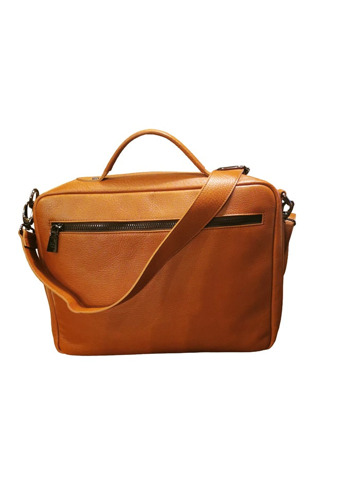 Cartella da lavoro in pelle Bruno Rossi R330 Brandy