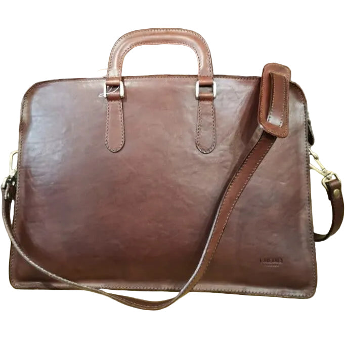 Cartella due manici in pelle I Medici 63/083 testa di moro