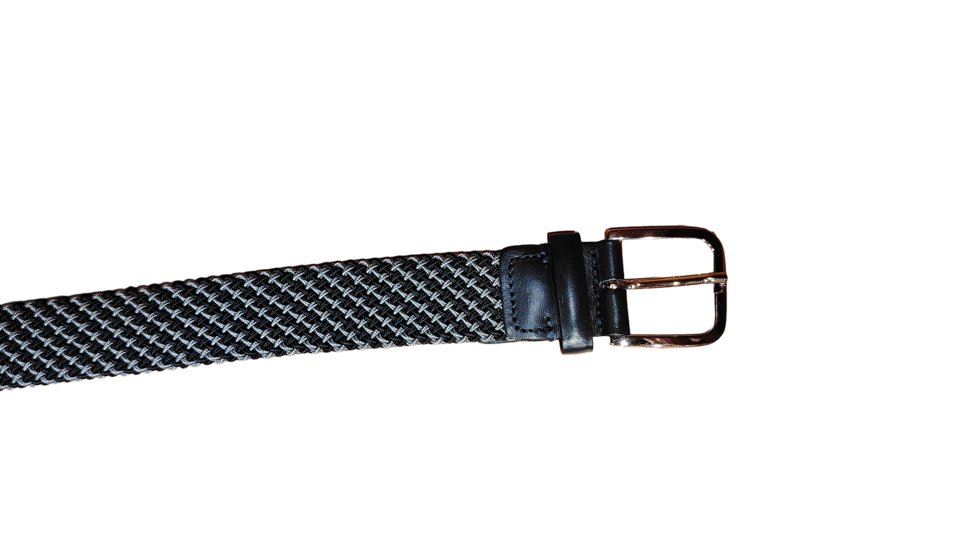 Cintura elasticizzata Pelletteria Allegrini Filippo EL8/M Blu&Grigio