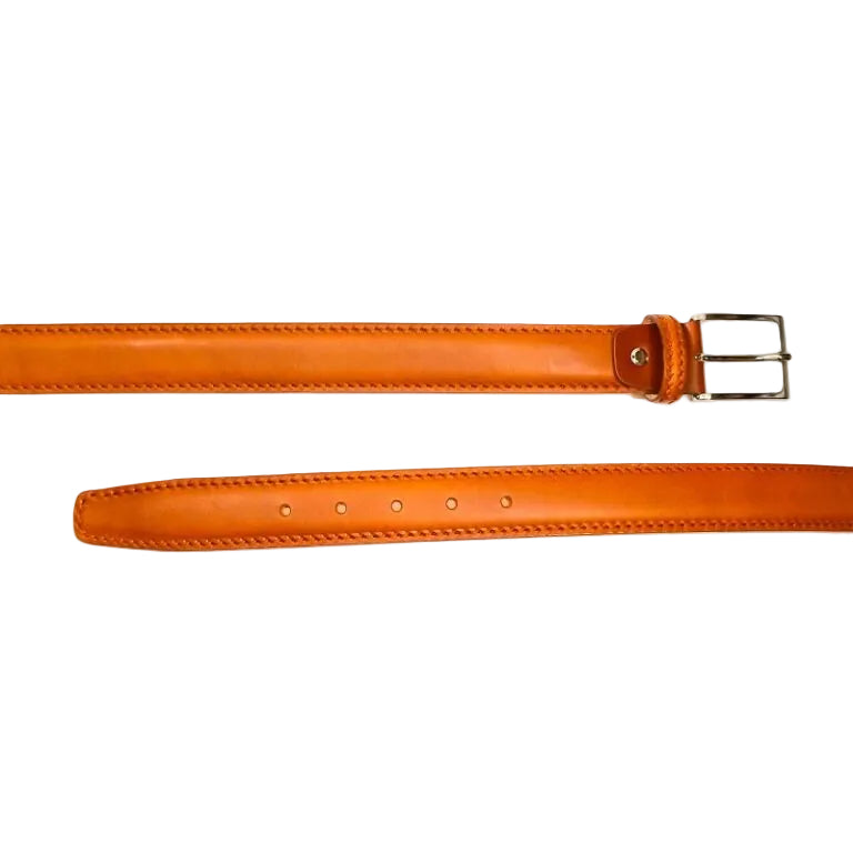 Cintura in Cuoio da uomo Pelletteria Allegrini Filippo C102CUO MARCAPUNTO cognac