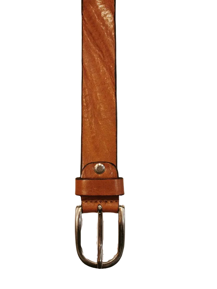 Cintura in cuoio effetto vintage Pelletteria Allegrini Filippo 2278/30 cuoio