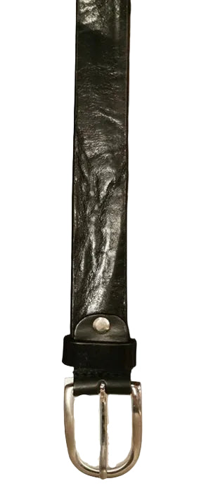 Cintura in cuoio effetto vintage Pelletteria Allegrini Filippo 2278/30 nero