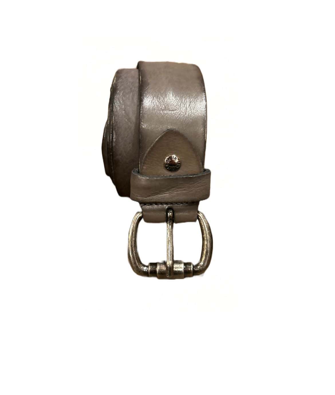 Cintura in cuoio Pelletteria Allegrini Filippo C8951 pietra fumo