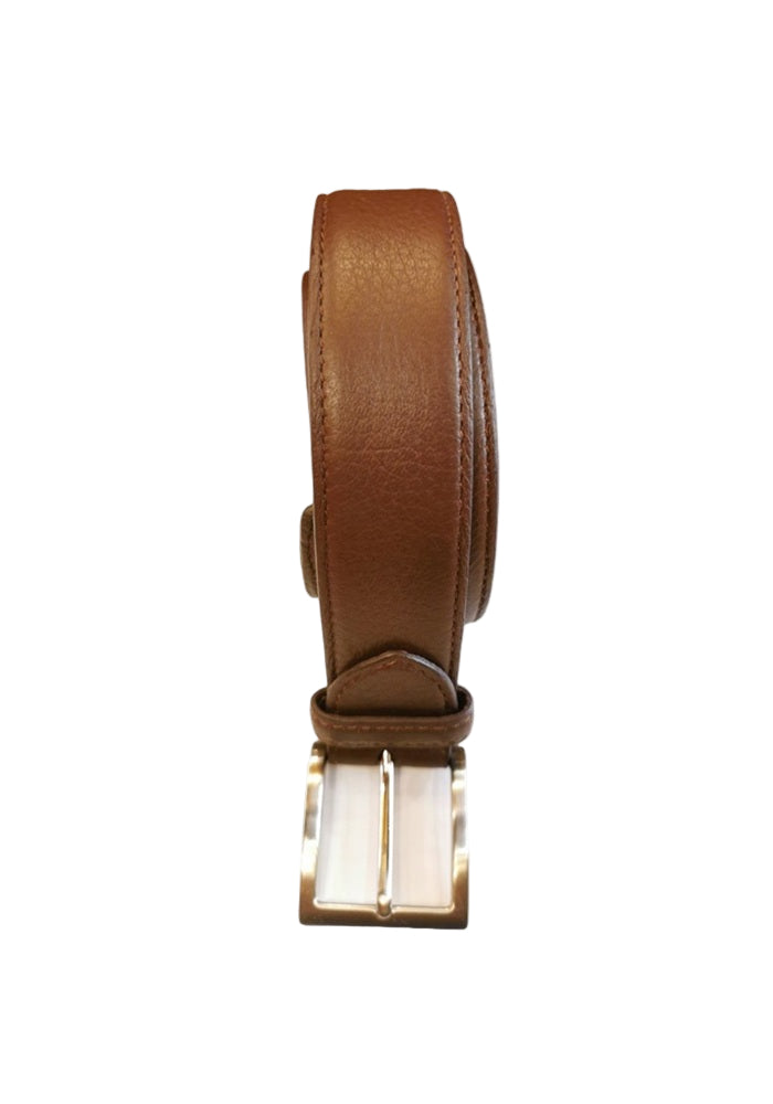 Cintura in pelle di cervo da uomo C102CER cognac