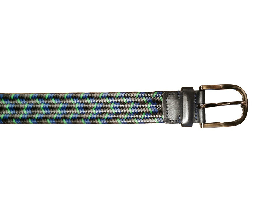 Cintura in pelle intrecciata Pelletteria Allegrini Filippo STD142 Marine