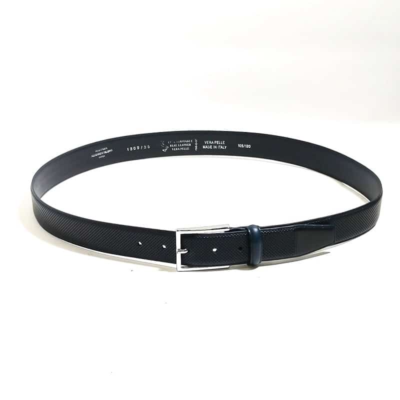 Cintura in pelle Pelletteria Allegrini Filippo 1309 blu