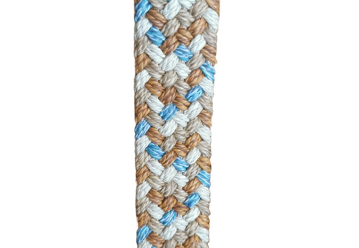 Cintura intrecciata elasticizzata Pelletteria Allegrini Filippo SR029A safari