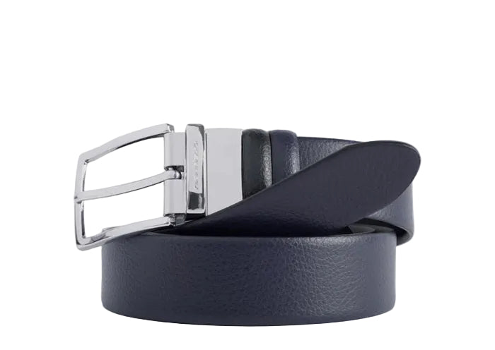 Cintura uomo reversibile con fibbia ad ardiglione Piquadro CU4209MO Nero/Blu