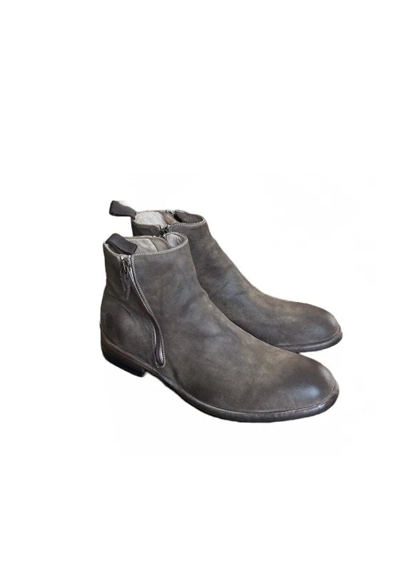 Stivaletto uomo in pelle rovesciata 5232