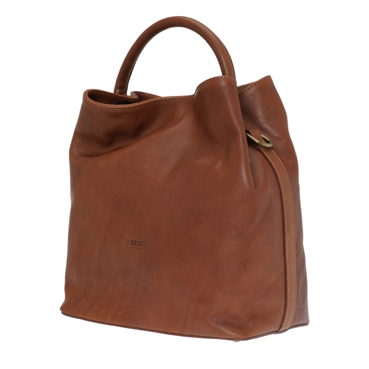 I Medici 63/1000 Brown Leather Bucket/Backpack