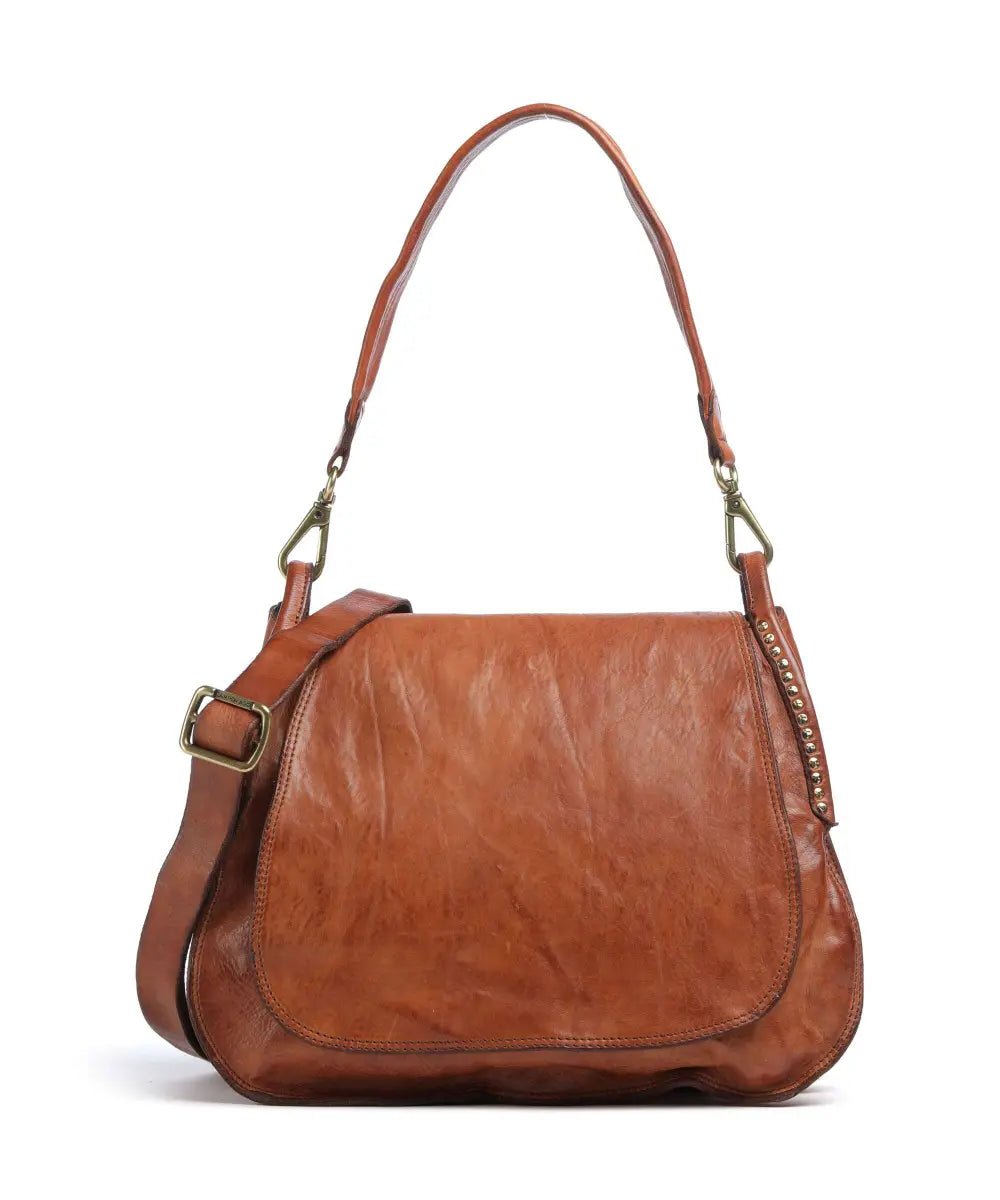 Monospalla in pelle Campomaggi C041840ND X0007 COGNAC