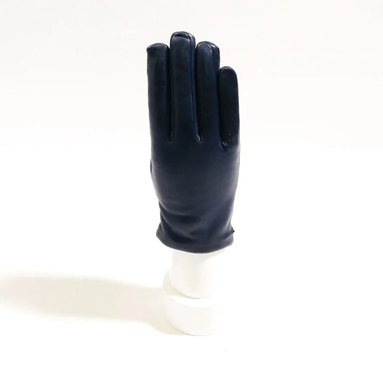Guanto donna liscio in pelle Pelletteria Allegrini G303C Blu