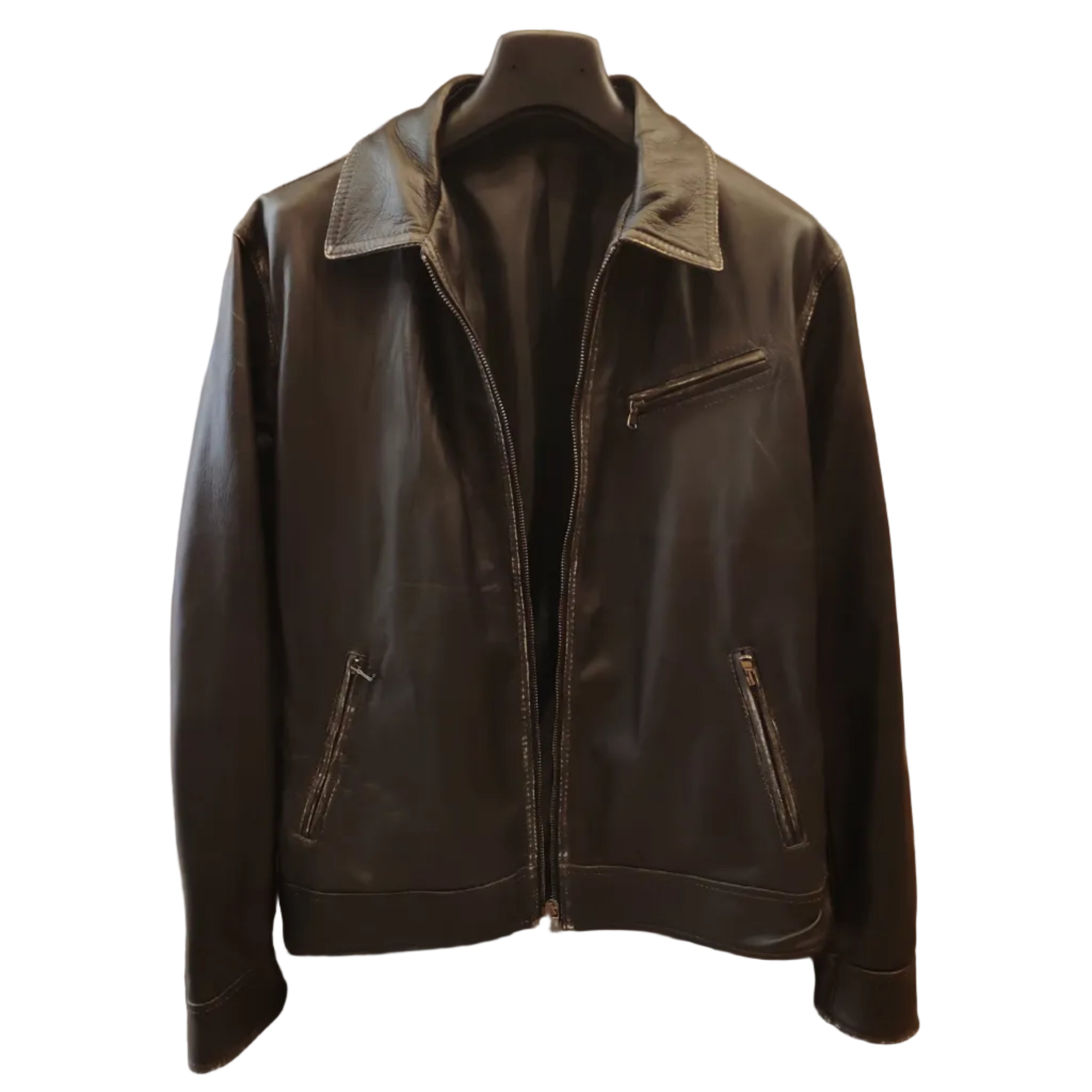 Giacca in pelle Pelletteria Allegrini Filippo CATANIA/Tundra Marrone