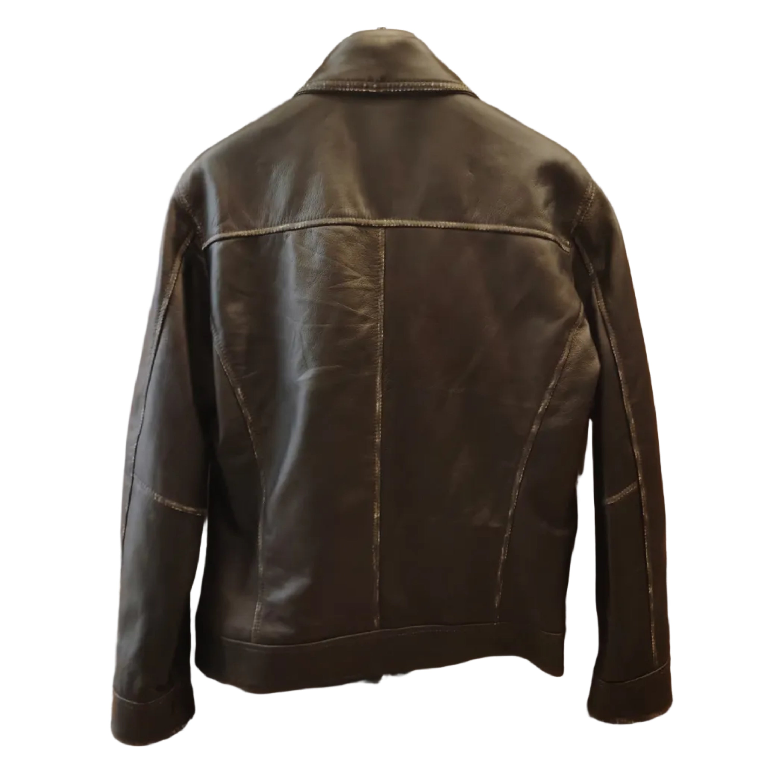 Giacca in pelle Pelletteria Allegrini Filippo CATANIA/Tundra Marrone