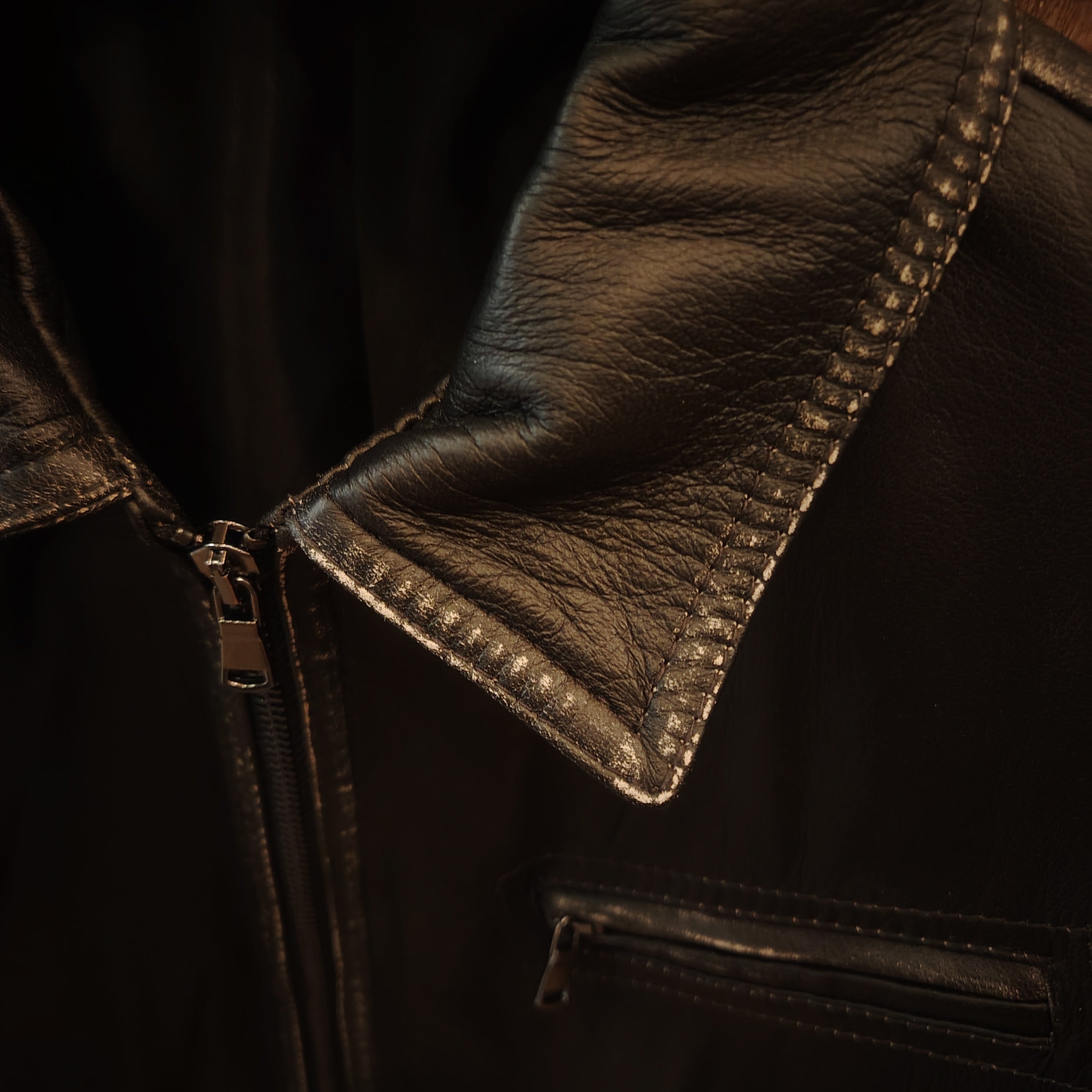 Giacca in pelle Pelletteria Allegrini Filippo CATANIA/Tundra Marrone