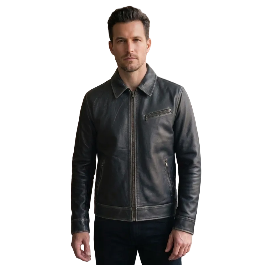 Giacca in pelle Pelletteria Allegrini Filippo CATANIA/Tundra Marrone