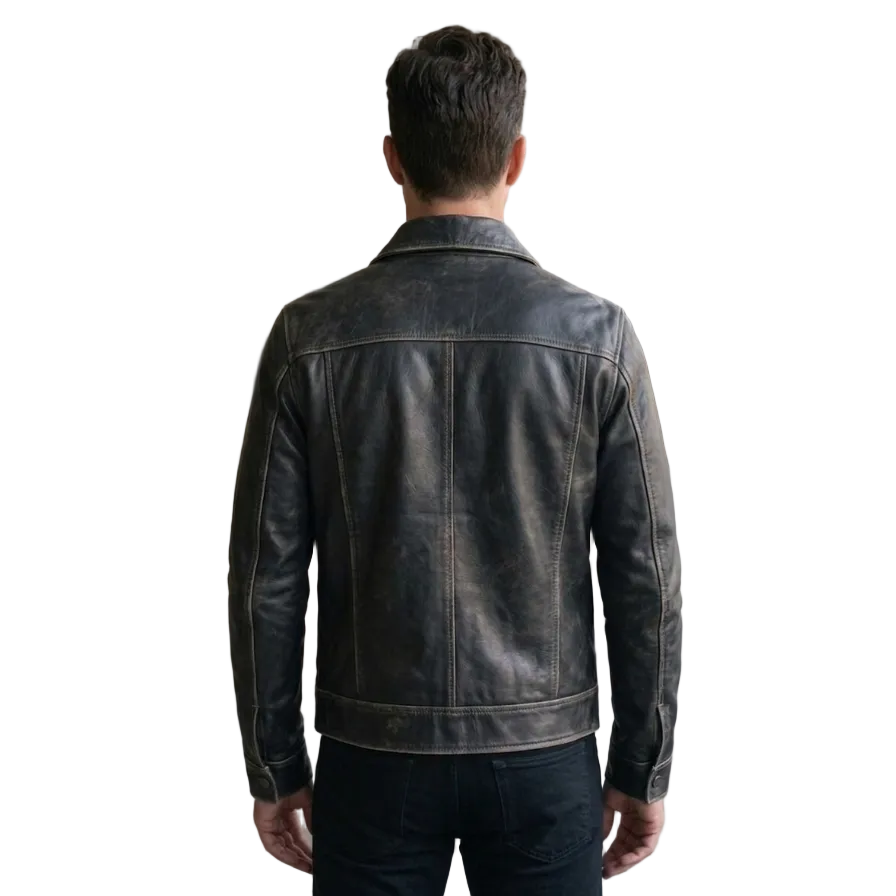 Giacca in pelle Pelletteria Allegrini Filippo CATANIA/Tundra Marrone