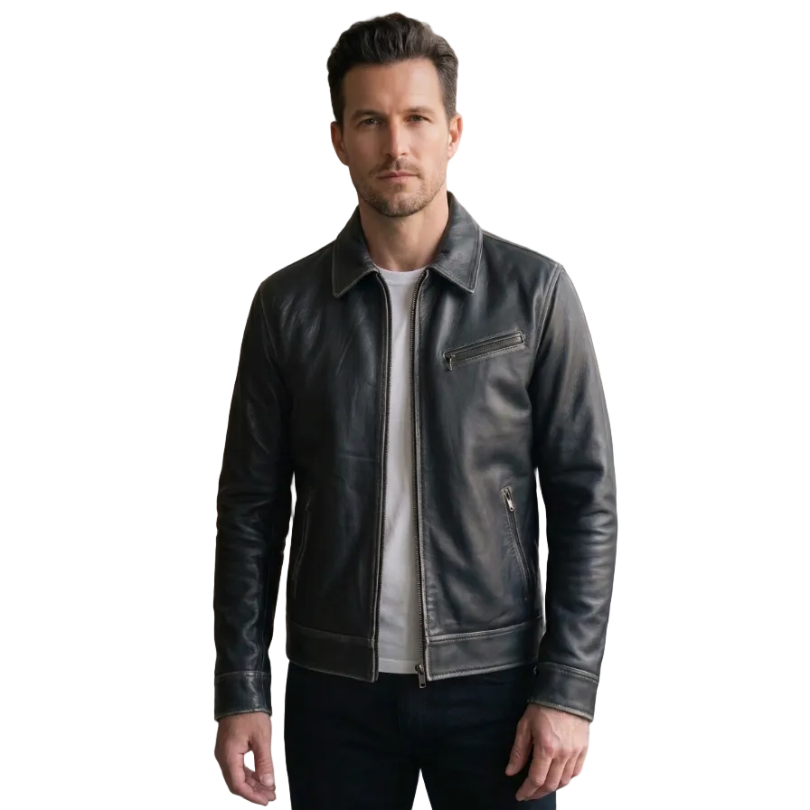 Giacca in pelle Pelletteria Allegrini Filippo CATANIA/Tundra Marrone