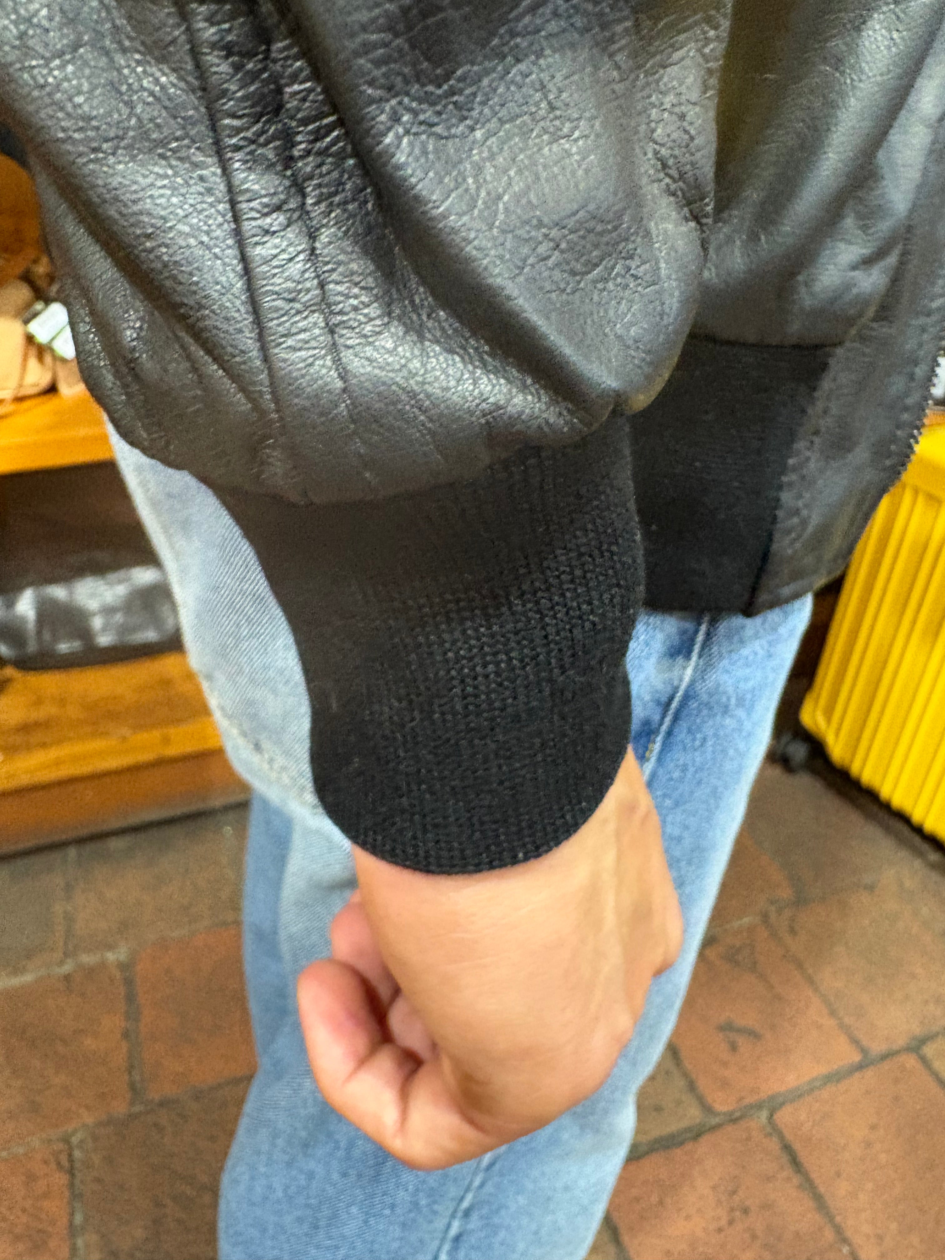 Giacca in pelle uomo Pelletteria Allegrini Filippo RED2 JAP Nero