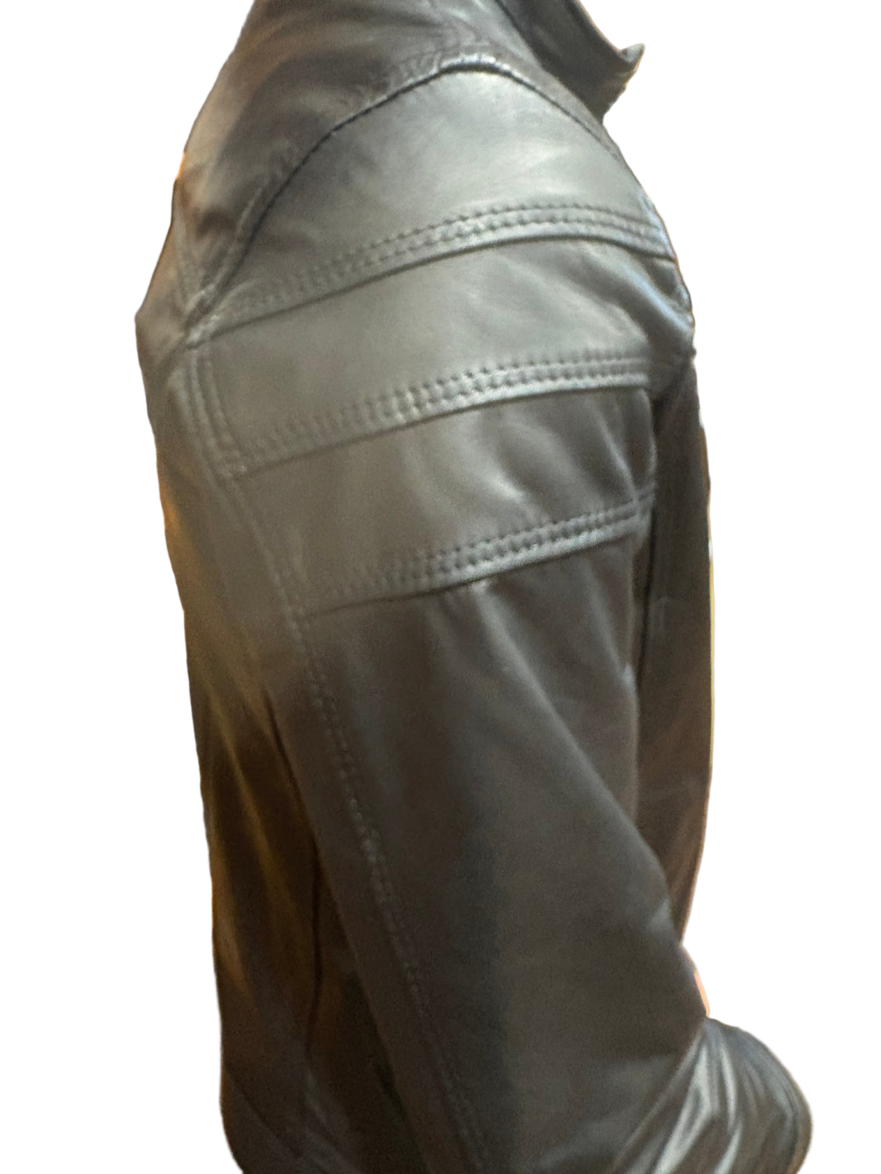 Leather jacket Pelletteria Allegrini Filippo PEGASO Tuscany Black