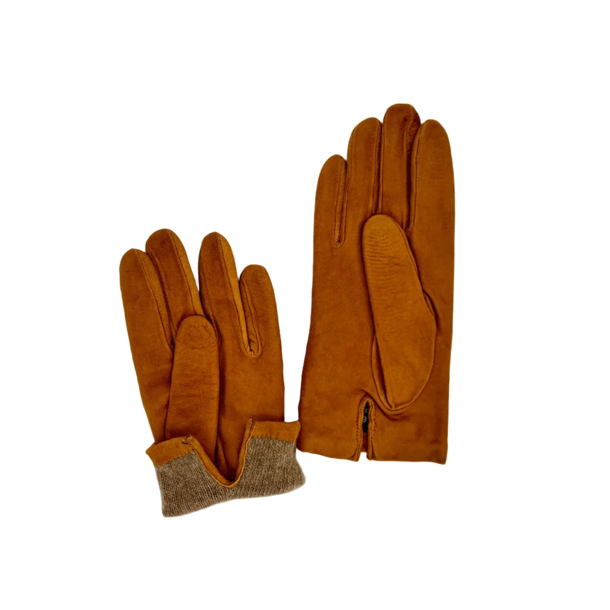 Women's suede leather gloves Pelletteria Allegrini Filippo G300 Ochre