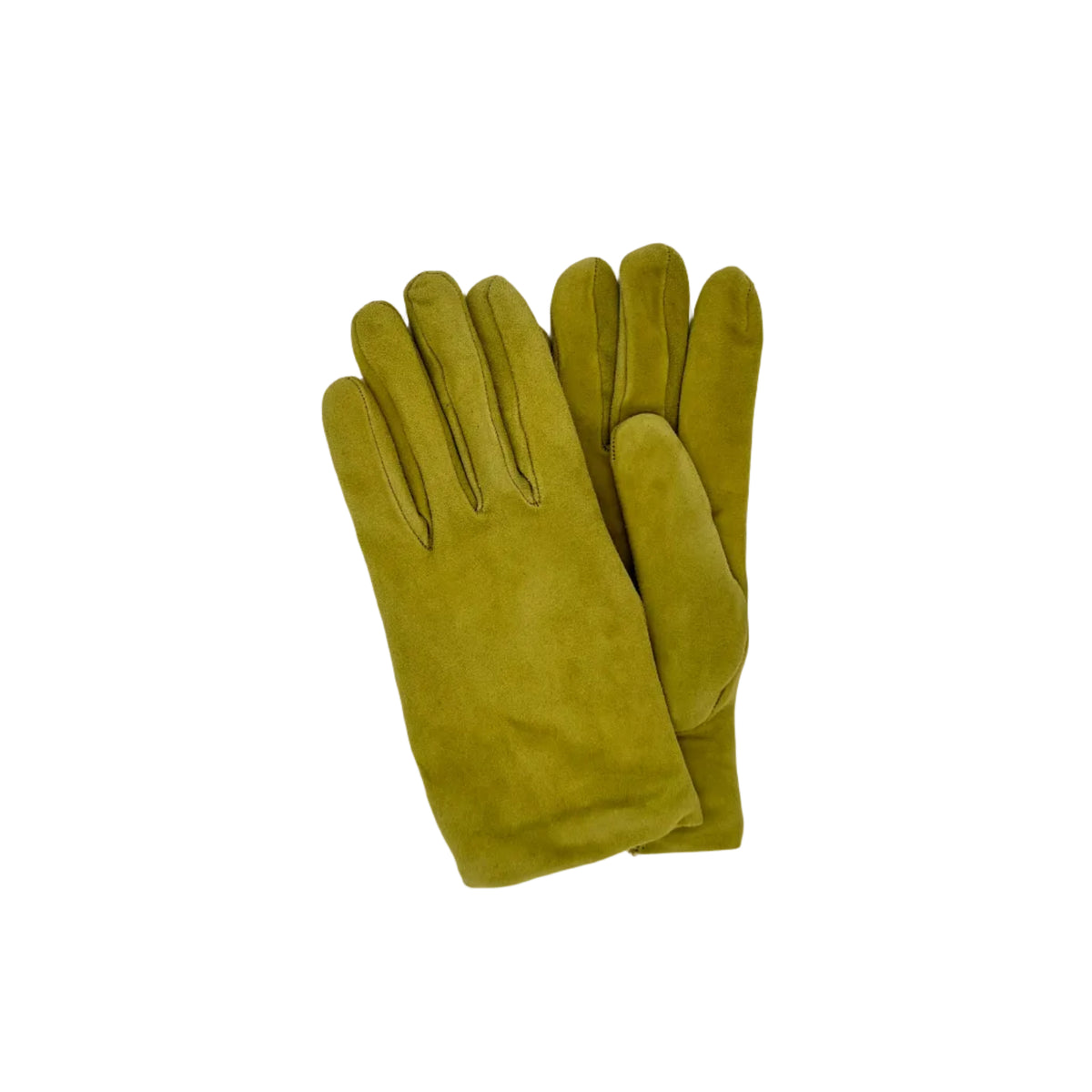 Women's suede leather gloves Pelletteria Allegrini Filippo G300 light green