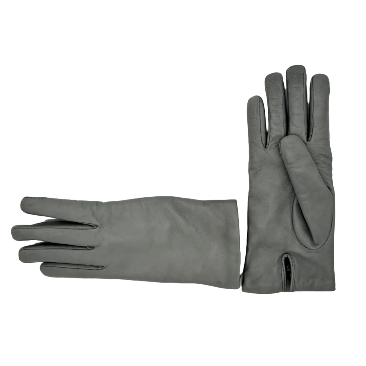 Women's smooth leather glove Pelletteria Allegrini Filippo G303C Light Grey
