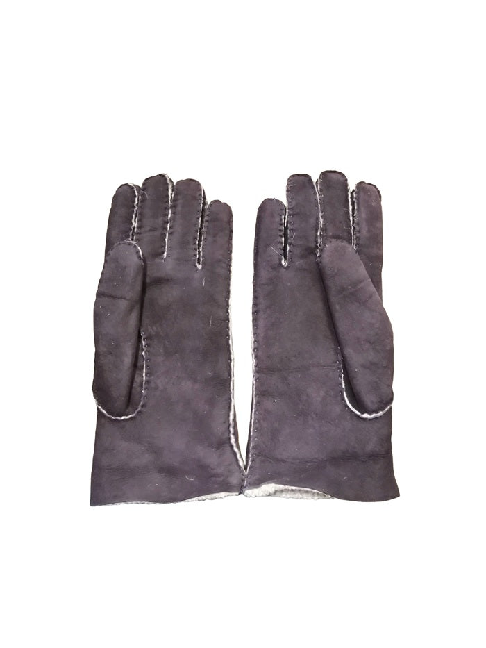 Men's merino leather glove Pelletteria Allegrini Filippo G208 blue