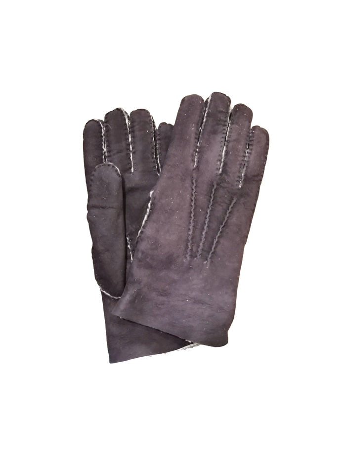 Men's merino leather glove Pelletteria Allegrini Filippo G208 blue