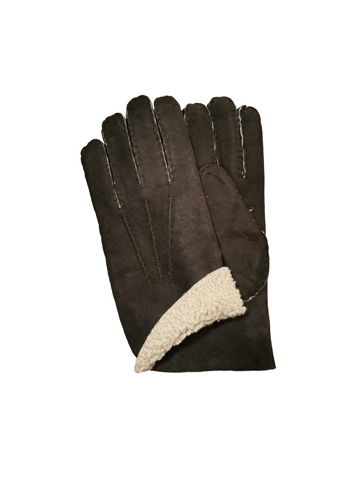 Men's merino wool Glove Pelletteria Allegrini Filippo G208 Black
