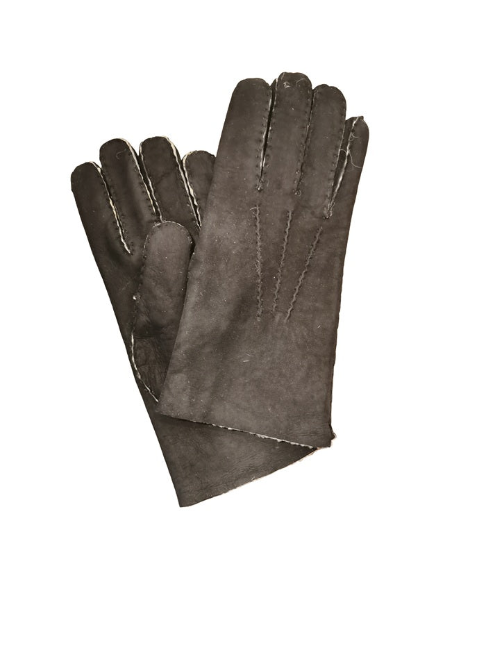 Men's merino wool Glove Pelletteria Allegrini Filippo G208 Black
