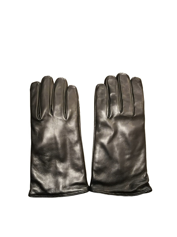 Men's smooth leather glove Pelletteria Allegrini Filippo G2541U Black