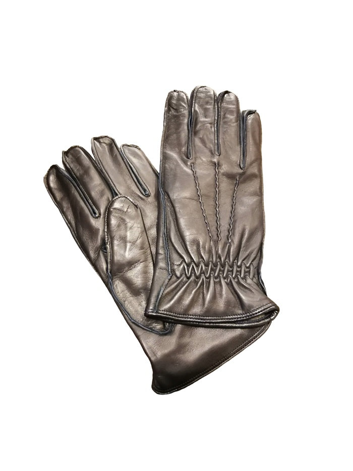 Men's Leather Gloves Pelletteria Allegrini Filippo G1112 Navy
