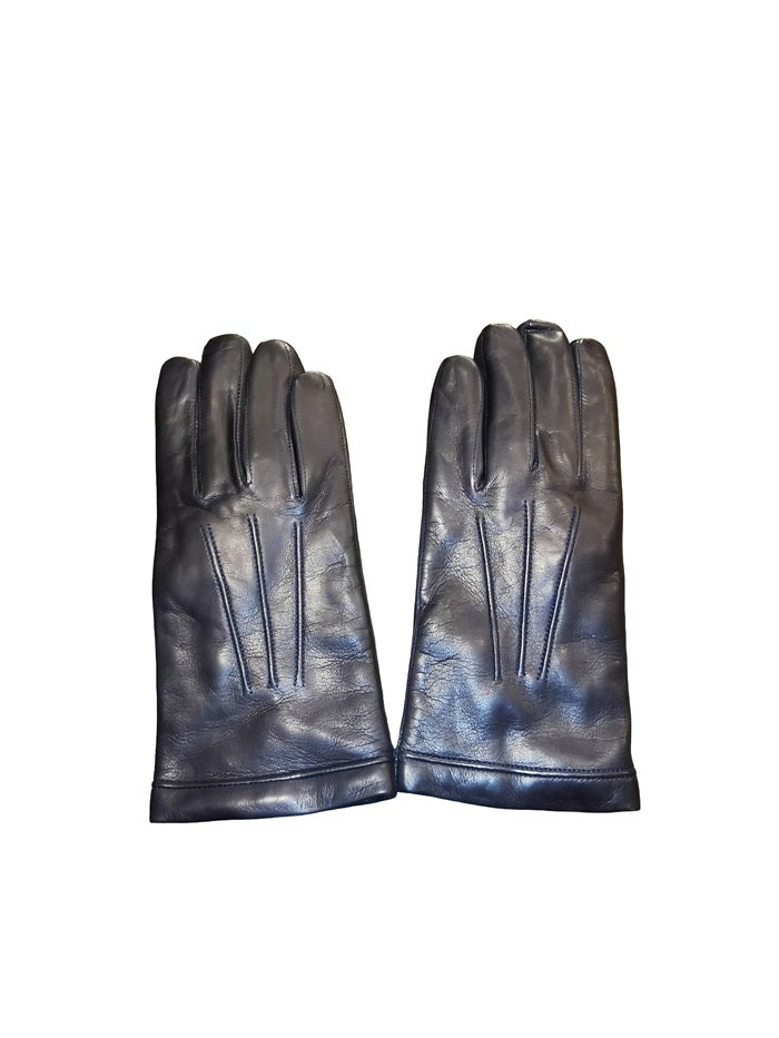 Men's Leather Gloves Pelletteria Allegrini Filippo G200 Blue