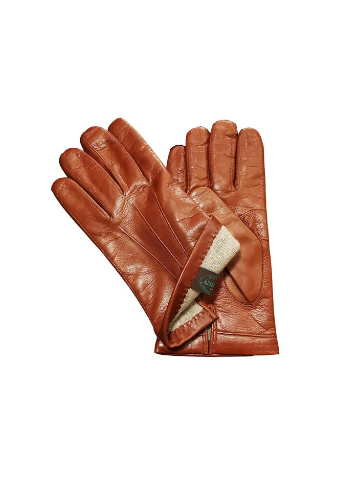 Guanto uomo in pelle Pelletteria Allegrini Filippo G200 cognac