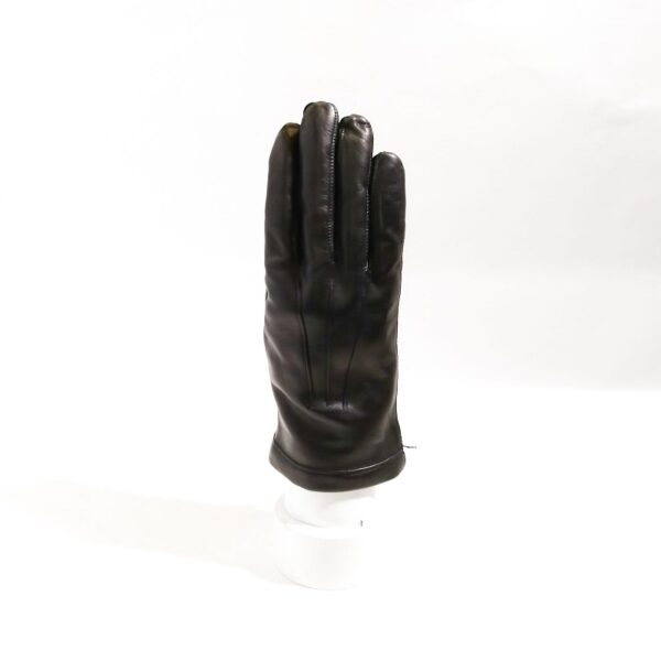 Men's Leather Gloves Pelletteria Allegrini Filippo G200 Black