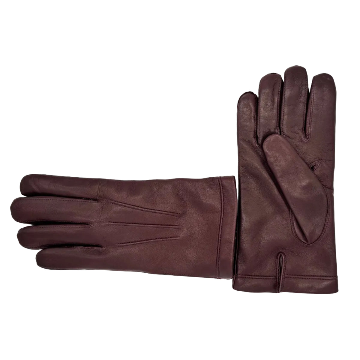 Men's leather gloves Pelletteria Allegrini Filippo G200 Bordeaux