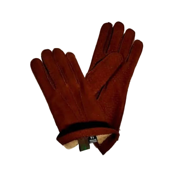 Men's Pecary glove by Pelletteria Allegrini Filippo G207 dark brown