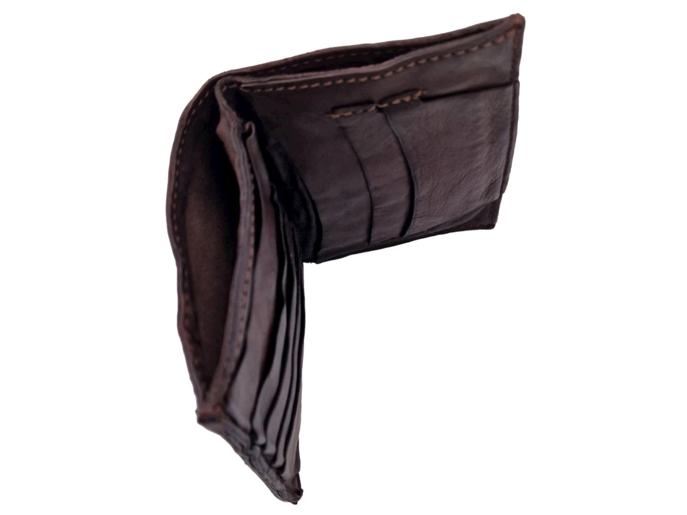 Portafoglio verticale in pelle Campomaggi C017860ND X0001 testa di moro