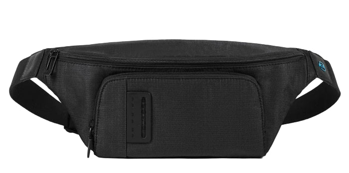 Bag in leather and fabric Piquadro CA2174P16 Chevn (Black)