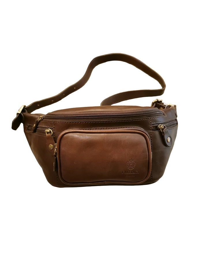 Leather belt bag I Medici 63/0890 Dark brown