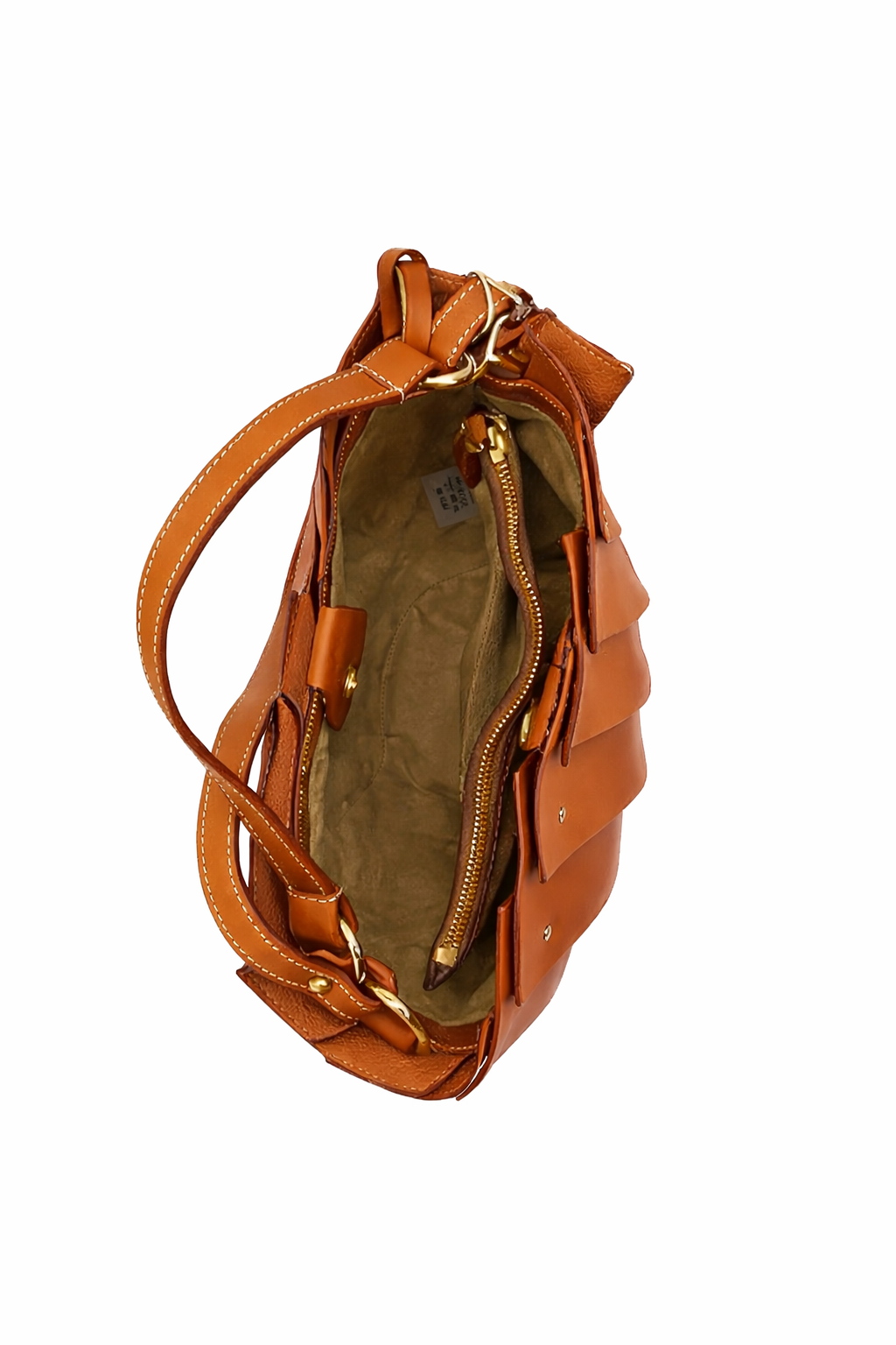 Mini secchiello in pelle Opera Boldrini 07371 golden