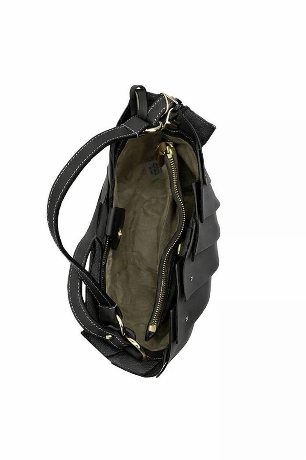 Mini secchiello in pelle Opera Boldrini 07371 nero